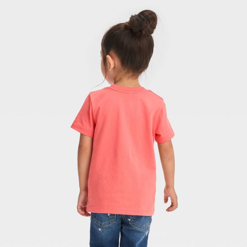 Toddler 'Heart of Hearts' Short Sleeve T-Shirt - Cat & Jack™ Peach Orange, 3 of 7