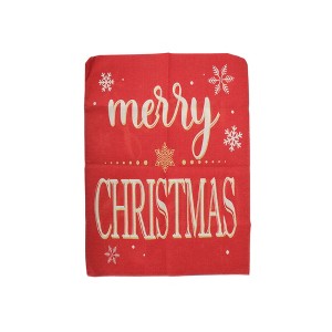 Unique Bargains Dining Chair Slipcovers Faux Linen Red 22.44"x18.11" 1Pcs - 1 of 4