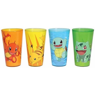 Just Funky Pokemon Character Pack Pint Glasses, 4-Pack