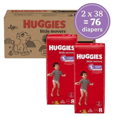 Huggies Little Movers Baby Disposable Diapers - (Select Size and Count)