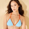 Women's Contrast Binding Triangle Bikini Top - Wild Fable™ - 3 of 4