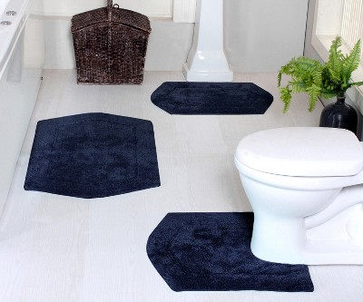 Waterford Collection Cotton Tufted Set of 3 Bath Rug Set - Home Weavers