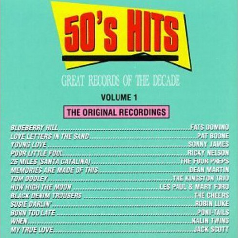 Various Artists - 50's Pop Hits 1 / Various (cd) : Target