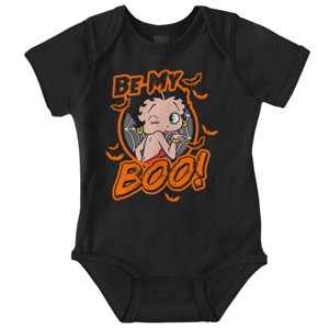 Betty Boop Halloween Be My Boo Baby Bodysuit Jumper Girls Brisco Brands - 1 of 4