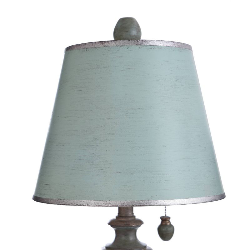 Chelsea Blue Accent Table Lamp with Fabric Shade  - StyleCraft, 5 of 8