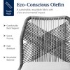 Best Choice Products Set of 2 Indoor/Outdoor Aluminum Woven Side Dining Chairs w/ All-Weather Rope - 3 of 4