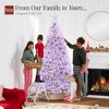 Best Choice Products Pre-Lit Lavender Christmas Tree, Artificial Full Holiday Decoration w/ Incandescent Lights - 4 of 4