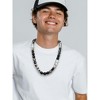 Michelle Marie Boutique's Men's Brown and White Striped Agate Necklace - 3 of 4