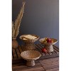 Handcrafted Wicker Compotes – 8" Tall Set of 3 Decorative Bowls by Kalalou - 3 of 3