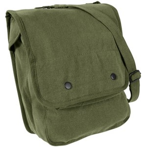 Generic Canvas Map Case Shoulder Bag, Olive Drab - 1 of 1