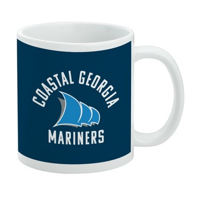 College of Coastal Georgia Mariners Logo Ceramic Coffee Mug Novelty Gift Mugs for Coffee Tea and Hot Drinks 11oz White