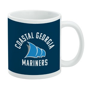 College of Coastal Georgia Mariners Logo Ceramic Coffee Mug Novelty Gift Mugs for Coffee Tea and Hot Drinks 11oz White - 1 of 4