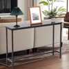 SUGIFT 40" Console Table Modern Entryway Table with Durable Metal Frame - 2 of 4