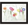 HomeRoots Live Life in Full Color Tulips Black Framed Print Wall Art - 4 of 4
