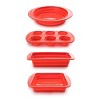 Wolfgang Puck 4-piece Silicone Collapsible Bakeware Set Refurbished Red :  Target