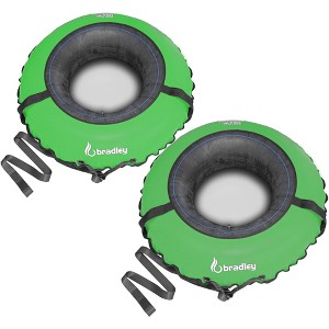 Bradley Set of 2 heavy duty tubes for floating the river; Whitewater tube; Rubber inner tube with cover for river floating; river raft - 1 of 4