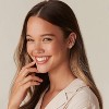 14K Gold Plated Ultra Thick Huggie Hoops - 925 Sterling Silver Post, Women's Small Mini Hoop Earrings - 4 of 4