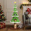 Karl Home 4-tier 59 inch  Cat Tower Christmas Tree Decoration - 2 of 4