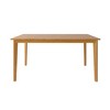 Gulches W-395 Scandinavian Rectangular Dining Table, Original Wood Colour Solid Wood, Multifunctional for Dining Room£¬ 45.28"x27.17"x29.92" - 3 of 4