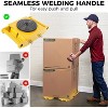 Industrial Machinery Skate Dolly, 13200 lbs Machinery Mover, Carbon Steel Machinery Moving Skate, 360° Rotation Anti-Skid Cover and 4 PU Wheels - 2 of 4