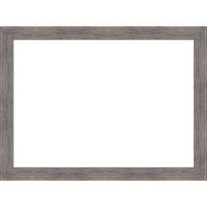 Amanti Art Pinstripe Plank Grey Narrow Framed Dry Erase Magnetic Board - 1 of 4