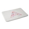 Deny Designs April Lane Art Fancy Bow Monogram Memory Foam Bath Mat - 2 of 4