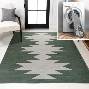 JONATHAN Y Chayton Minimalist Geometric Machine-Washable Area Rug - 1 of 4