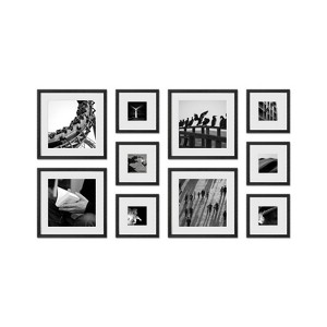 Haus and Hues Henley Gallery Wall Frame Set with Real Glass and Mat - 1 of 4