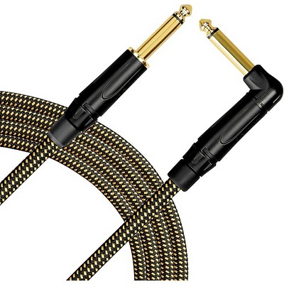 Livewire Signature Guitar Cable Straight/Angle Black and Yellow 20 ft.