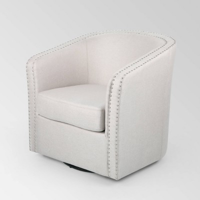 Off white best sale barrel chair