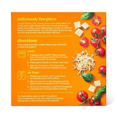 Kids' Mini Cheese Frozen Pizza - 4ct - Good & Gather™