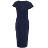 QUIZ Women's Scuba Crepe Midi Dress With Buckle Detail - 4 of 4