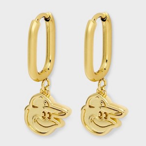 Bijoux Sport by Luv Aj MLB Gold Logo Huggie Earrings - 1 of 3