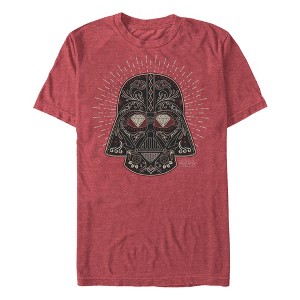 Men's Star Wars Vader Sugar Skull Helmet Aura T-Shirt - 1 of 4