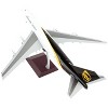 Boeing 747-400F Commercial Aircraft White w/Brown Tail "Gemini 200" Series 1/200 Diecast Model Airplane by GeminiJets - 3 of 4