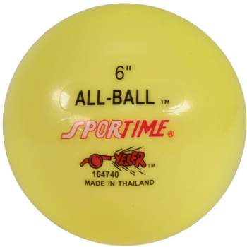 Sportime Inflatable All-Ball, Multi-Purpose, 6 Inches, Yellow, Each