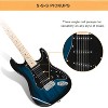 GLARRY Full Size Electric Guitar for Beginner with Amp and Accessories Pack Guitar Bag - 2 of 4