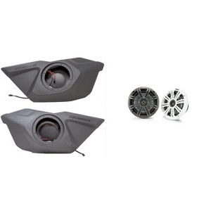 Kicker 45KM654 6.5" Marine Speakers And  Front Door 6.5in Speaker Pods Compatible With Polaris RZR Pro 2020-2024 - 1 of 4