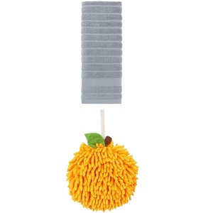 REGALWOVEN Absorbent Quick Drying Solid Decorative Hand Towels for Bathroom 14" x 30"/6" x 6" 2 Pcs - 1 of 4