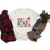 Simply Sage Market Very Merry Teacher Wavy Short Sleeve Tee - M - Oatmeal - 3 of 4
