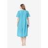 Only Necessities Plus Size Embroidered Bib Seersucker Lounger - 3 of 4