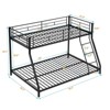 NicBex Triple Full Bunk Bed with Full Length Guardrail,Loft Bed with 2 Built-in Ladders,Modern Bunk Beds,Noise Reduced Bunk Beds for Bedroom - 3 of 4