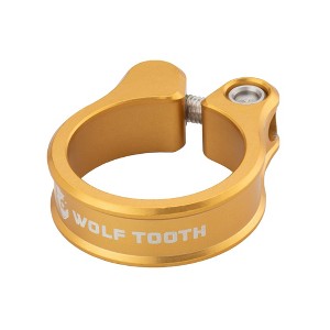 Wolf Tooth Seatpost Clamp - 38.6mm,  Aluminum, M5 Stainless Bolt, Gold - 1 of 1