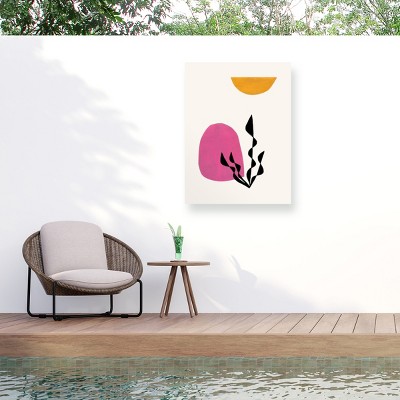 Trademark Fine Art - Ejaaz Haniff  Outerspace Plant Matted Framed Art