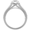 Pompeii3 1 3/4Ct Diamond & Moissanite Designed Accent Engagement Ring in 10k Gold - 3 of 4