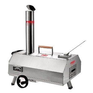 CuisinSmart Pizza Oven, Portable 12" Outdoor Wood Fired Pizza Oven with Built-in Thermometer, Stainless Steel Pizza Stove for Outside Camping Picnics - 1 of 4