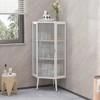Grungis Bathroom Storage Cabinet,Coner Cabinet with Tempered Glass Door & Storage Shelves,Storage Cabinet for Bathroom - 2 of 4