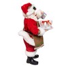 Kurt Adler 10.5-Inch Fabriché Santa with Oversized -InchI Love Coffee-Inch Cup and Creamer - 2 of 4