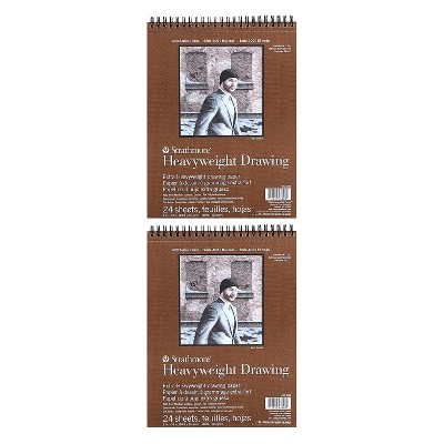 Strathmore Heavyweight Drawing Paper 8 in. x 10 in. pad of 24 sheets [Pack of 2](PK2-400-208-1)
