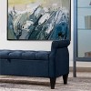 NicBex Modern 57.5" Storage Bench Wood Accent Stools with Tufted Top and Rolling Arms for Bedroom and Entryway - 4 of 4